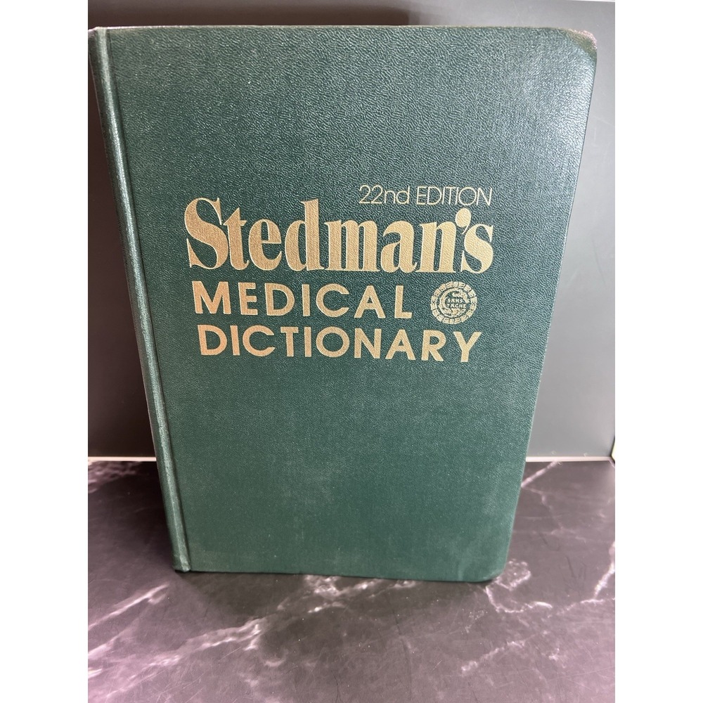 Vintage Stedmans Medical Dictionary -‎ Hardcover By Williams, Richard H